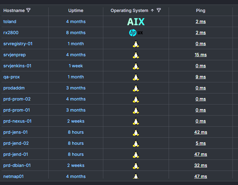 System Performance Metrics (MetricsHub) - System Uptime